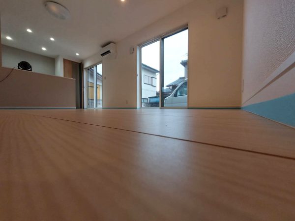 千葉県千葉市花見川区 フロアコーティング 施工前の様子