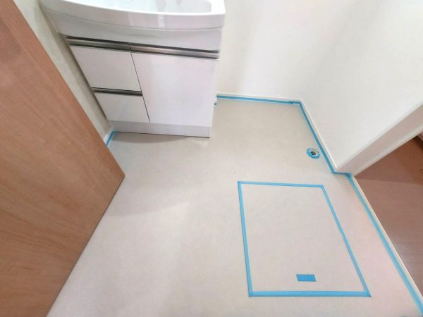 千葉県千葉市花見川区 フロアコーティング 施工前の様子