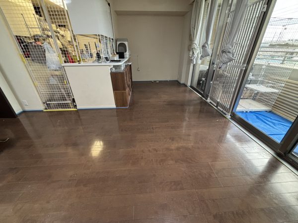 川崎市中原区 フロアコーティング 施工前の様子