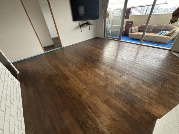 東京都足立区 フロアコーティング 施工前の様子