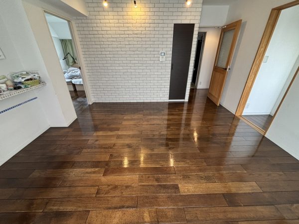 東京都足立区 フロアコーティング 施工後 わんスマイルコート