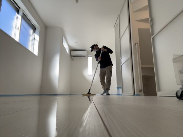 千葉県市川市 フロアコーティング 施工後 ガラスUVコーティング