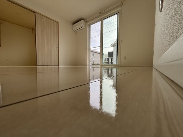 山梨県甲府市 フロアコーティング 施工後 わんスマイルコート