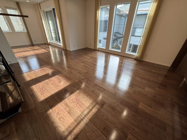東京都世田谷区 フロアコーティング 施工後 わんスマイルコート