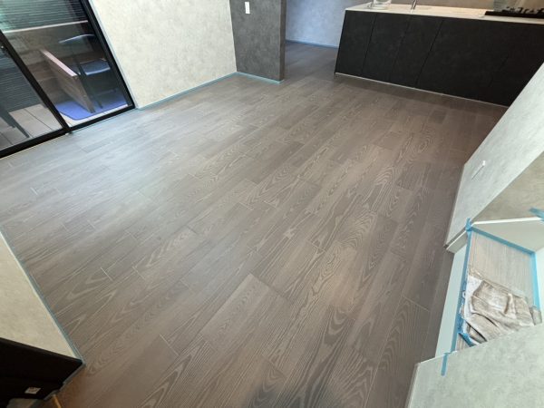 東京都清瀬市 フロアコーティング 施工前の様子