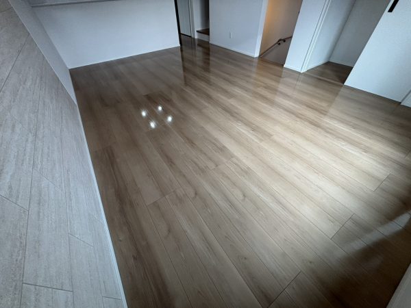 茨城県つくばみらい市 フロアコーティング 施工後 シリコンコーティング