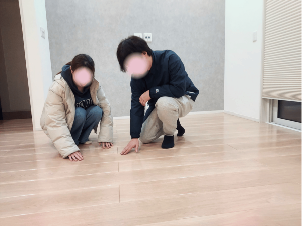 福島県いわき市 フロアコーティング 施工後のお客様 わんスマイルコート