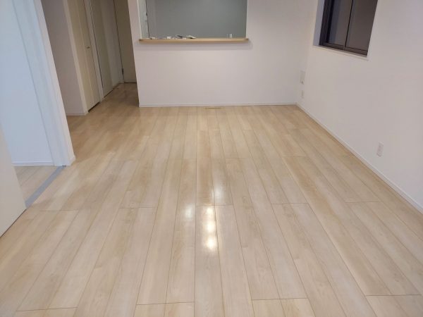 山形県山形市 フロアコーティング 施工後 ガラスUVコーティング