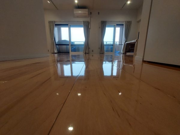 東京都江東区 フロアコーティング 施工後 わんスマイルコート