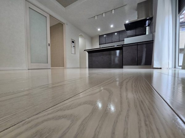 埼玉県久喜市 フロアコーティング 施工後 ガラスUVコーティング