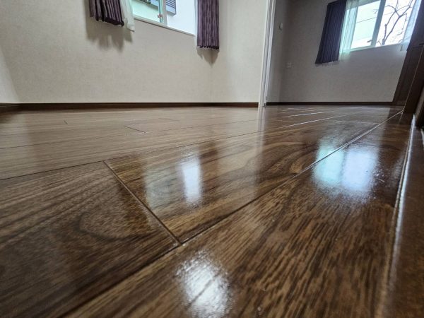 埼玉県久喜市 フロアコーティング 施工後 ガラスUVコーティング