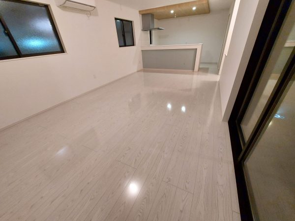 東京都江戸川区 フロアコーティング 施工後 ガラスUVコーティング