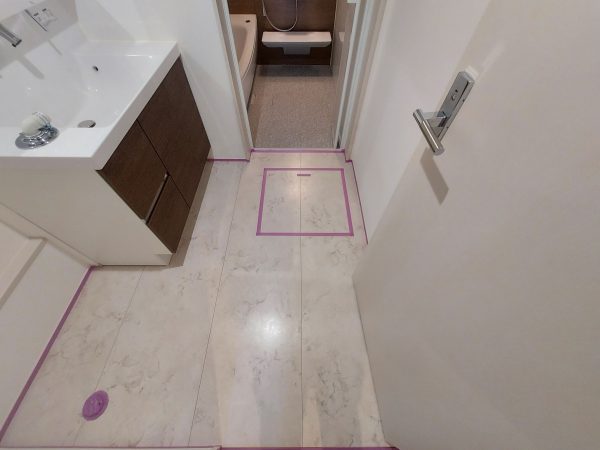 東京都新宿区 フロアコーティング 施工前の様子