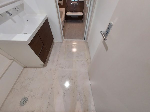 東京都新宿区 フロアコーティング 施工後 わんスマイルコート