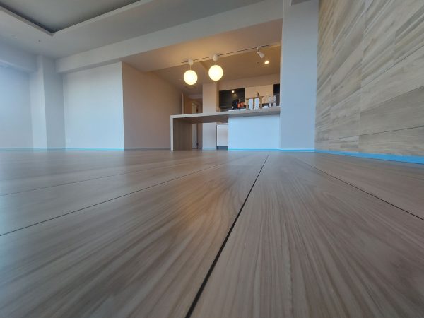 横浜市西区 フロアコーティング 施工前の様子