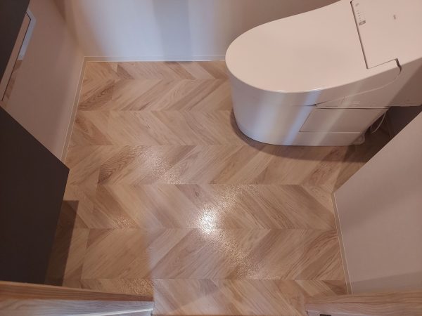 横浜市西区 フロアコーティング 施工後 わんスマイルコート