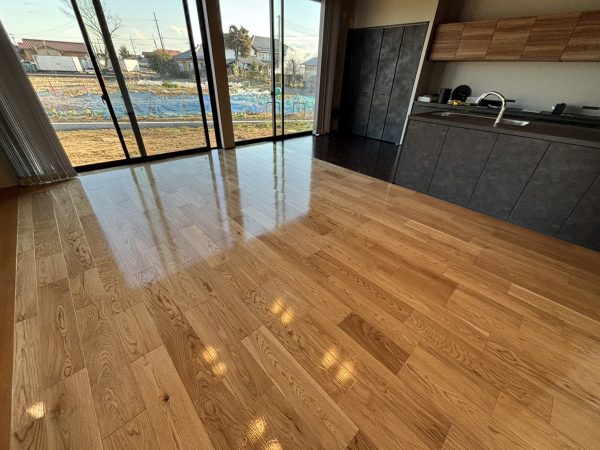 埼玉県富士見市 フロアコーティング 施工後 わんスマイルコート