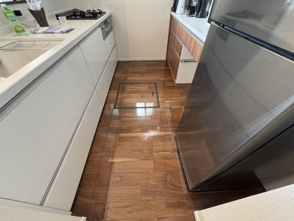 さいたま市中央区 フロアコーティング 施工前の様子