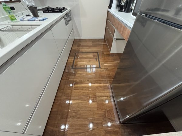 さいたま市中央区 フロアコーティング 施工後 わんスマイルコート