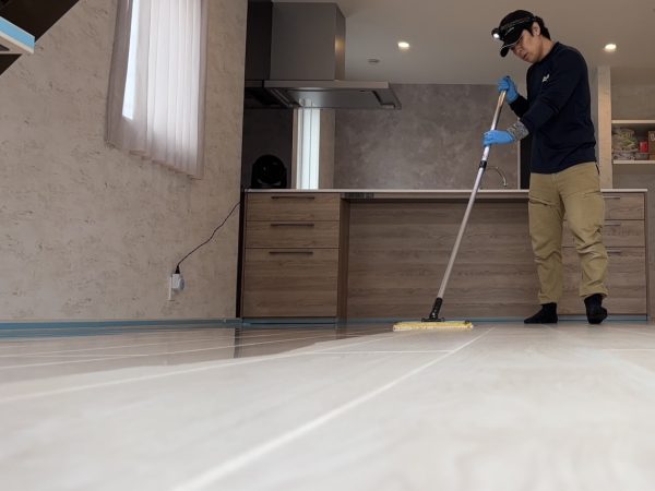 群馬県高崎市フロアコーティング 施工後 ガラスコーティング