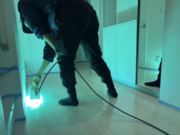 東京都豊島区 フロアコーティング 施工ん中 わんスマイルコート