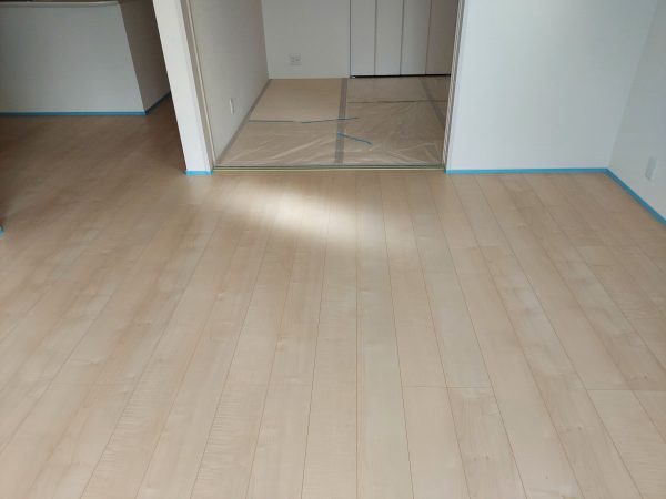 福島県いわき市 フロアコーティング 施工前の様子