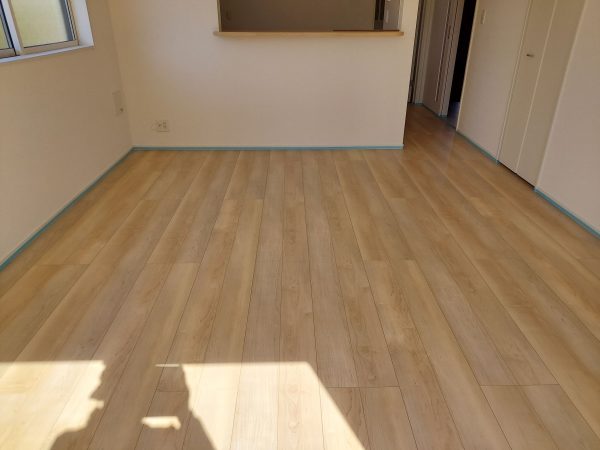 新潟市東区 フロアコーティング 施工前の様子