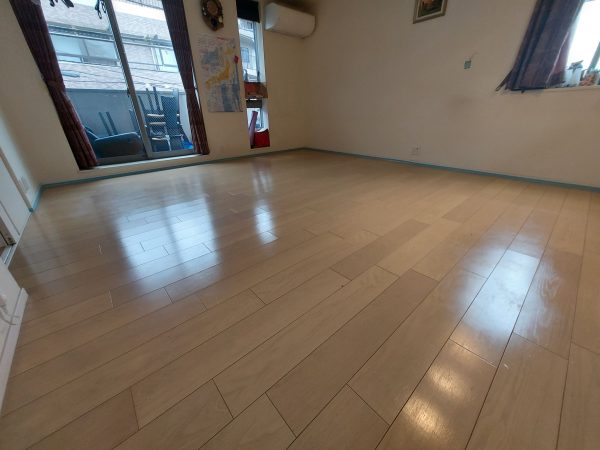 横浜市南区 フロアコーティング 施工前の様子