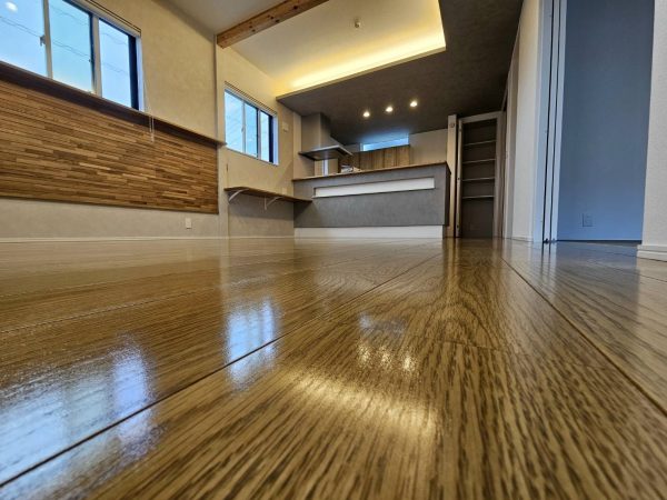 千葉県船橋市 フロアコーティング 施工後 ガラスUVコーティング