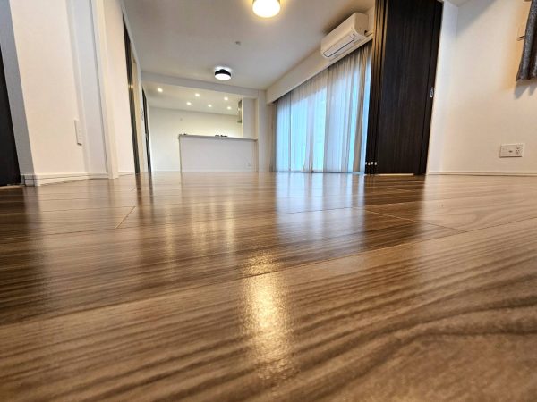 茨城県水戸市 フロアコーティング 施工後 わんスマイルコート