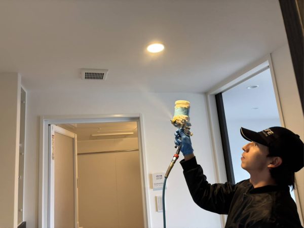 茨城県水戸市 ハイブリット光触媒コーティング　施工中