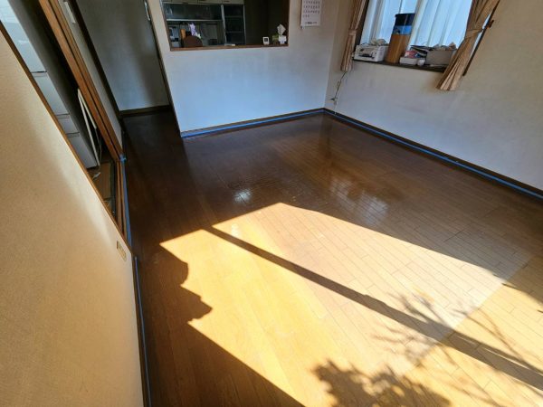さいたま市南区 フロアコーティング 施工前の様子