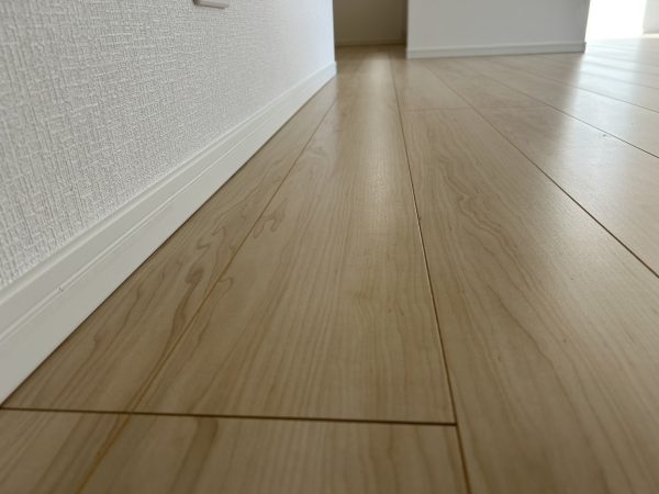 福島県いわき市フロアコーティング 施工後 ガラスコーティング