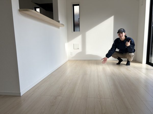 福島県いわき市フロアコーティング 施工後 ガラスコーティング