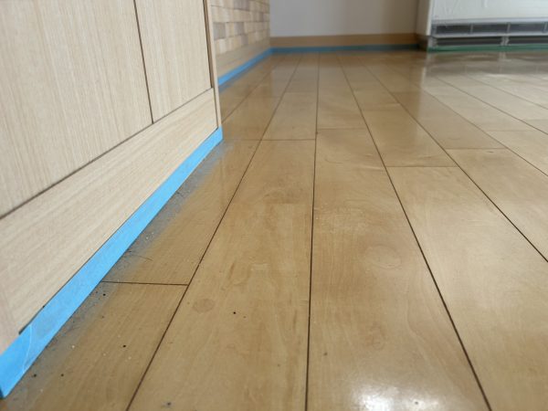 仙台市泉区 フロアコーティング 施工前の様子