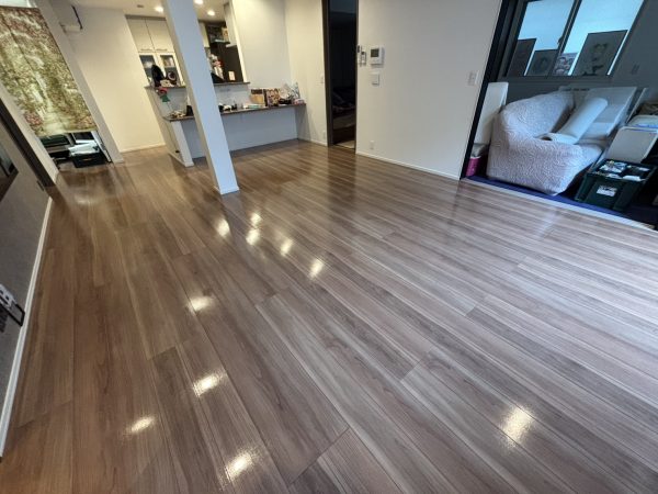 東京都品川区フロアコーティング 施工後 わんスマイルコート