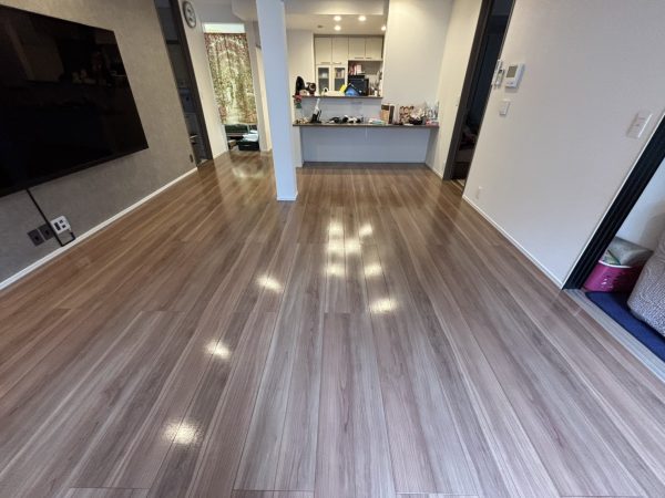 東京都品川区フロアコーティング 施工後 わんスマイルコート