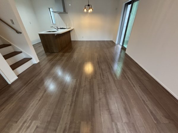 横浜市旭区 フロアコーティング 施工後 わんスマイルコートplus マット仕上り