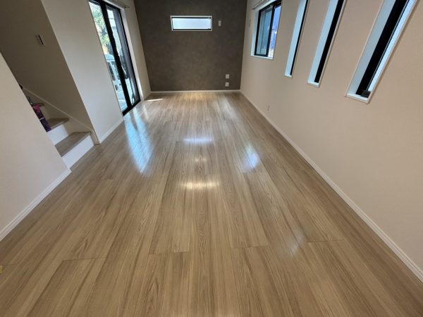 東京都練馬区 フロアコーティング 施工後 ガラスUVコーティング