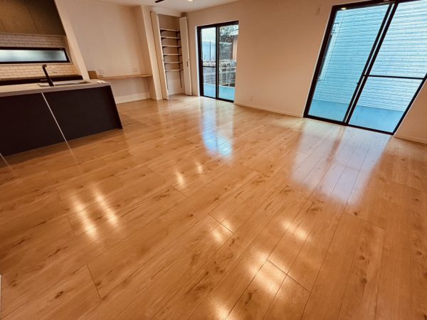 相模原市中央区 フロアコーティング 施工後 わんスマイルコート