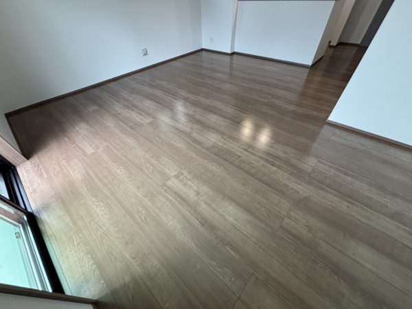 神奈川県横浜市栄区 フロアコーティング 施工後 ガラスUVコーティング