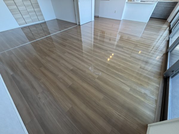 千葉県浦安市 フロアコーティング 施工後 シリコンコーティング