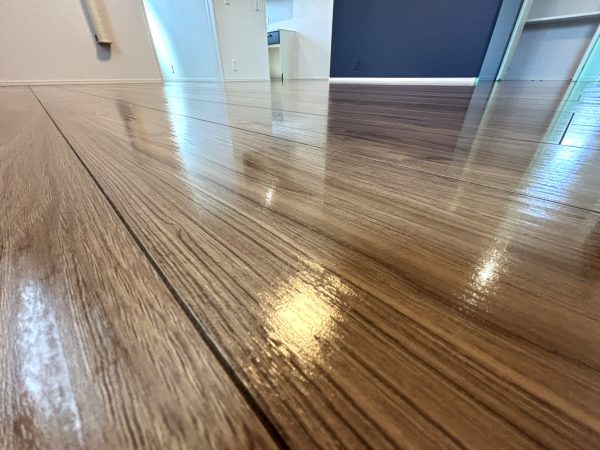 栃木県佐野市 フロアコーティング 施工後 わんスマイルコート