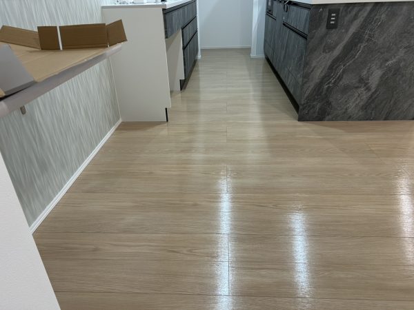 山形県山形市 フロアコーティング 施工後 ガラスUVコーティング