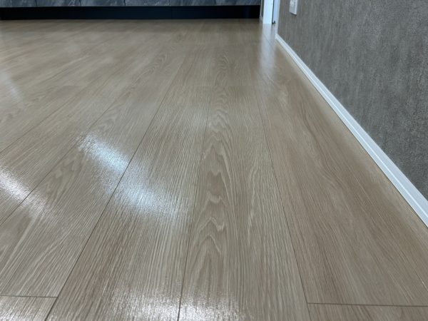 山形県山形市 フロアコーティング 施工後 ガラスUVコーティング