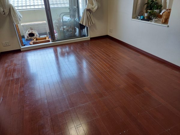 東京都日野市 フロアコーティング 施工前の様子