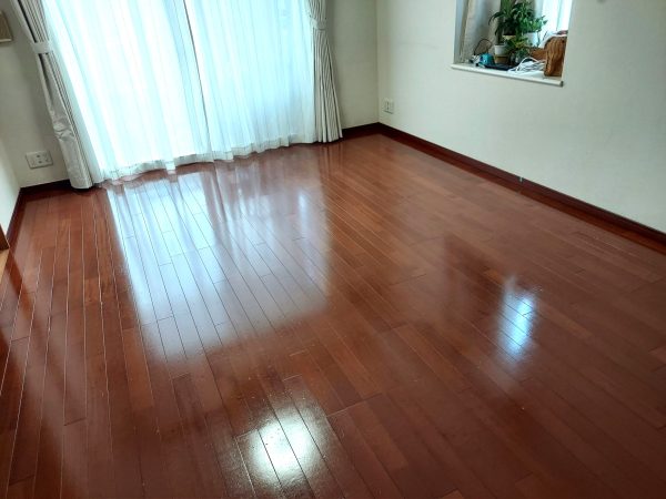 東京都日野市 フロアコーティング 施工後 わんスマイルコート