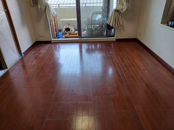 東京都日野市 フロアコーティング 施工前の様子