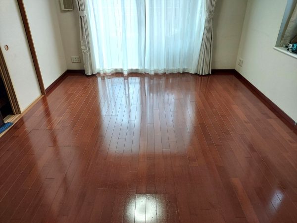 東京都日野市 フロアコーティング 施工後 わんスマイルコート