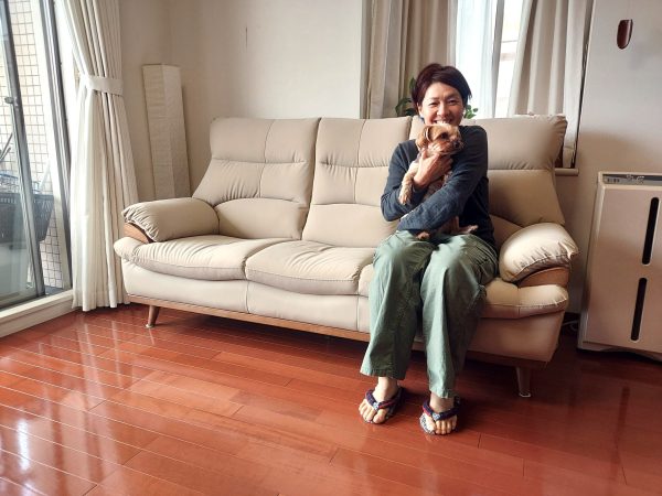 東京都日野市  フロアコーティング 施工後　お客様の様子